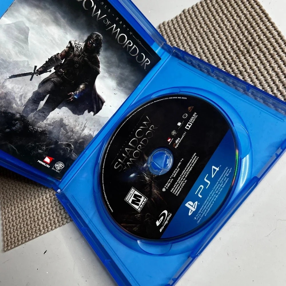 Middle Earth Shadow of Mordor Sony PlayStation 4 PS4 Action RPG Game Disc